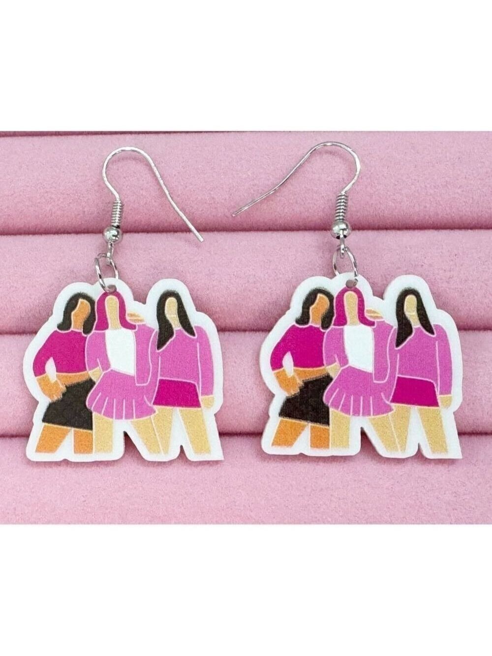 Mean Girls "You Can't Sit With Us" Acrylic Earrings